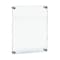 Azar Displays Floating Acrylic Wall Frame, Silver, Holds 18" x 24", Overall 22" x 28" 105524 - alternate 1